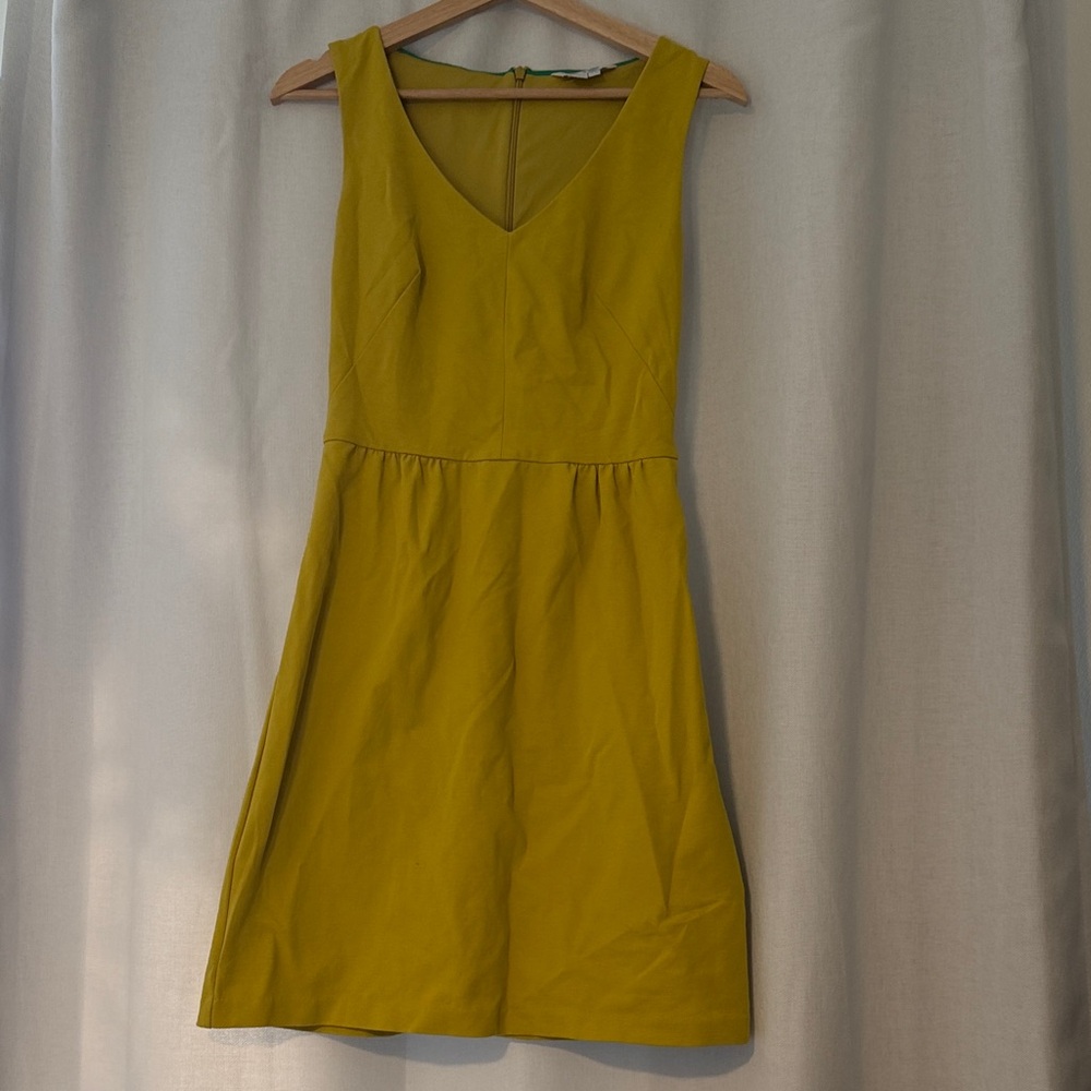 Boden Yellow Sleeveless Mini Dress